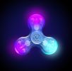 LED Glowing Fidget Spinner Triangle Single Finger Decompression Gyro