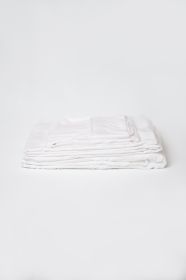 Omne Sleep 4-Piece White Brushed Microfiber King Hypoallergenic Sheet Set